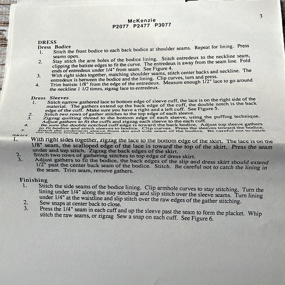 McKenzie 24-24” Doll Uncut Sewing Pattern, Connie LeeFinchum - Picture 4 of 8